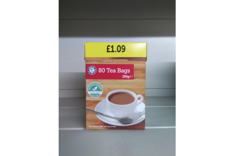 Euro Shopper 80 Tea Bags 250g