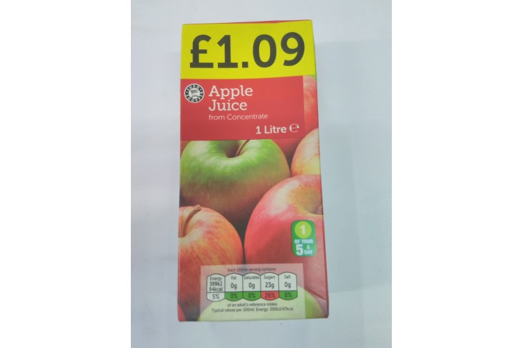 Euro Shopper Apple Juice 1L