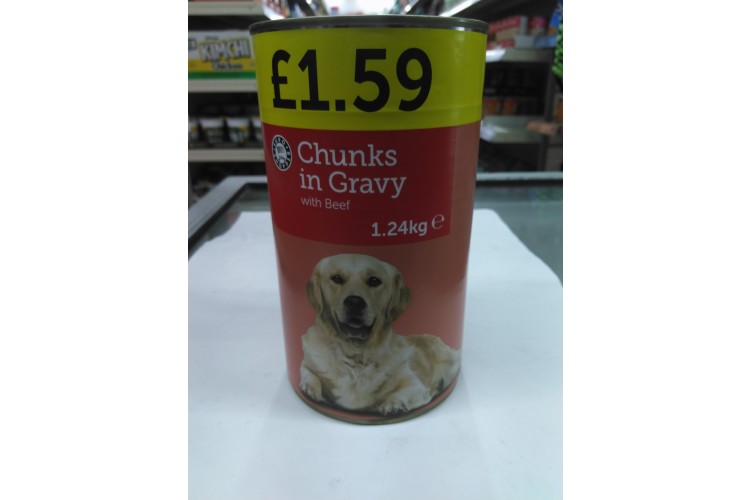 Euro Shopper Chunks In Gravy With Beef 1.24kg