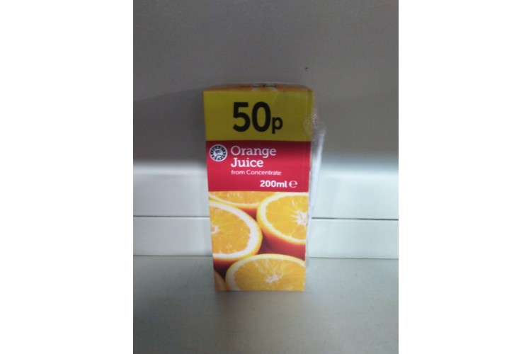 Euro Shopper Orange Juice 200ml 