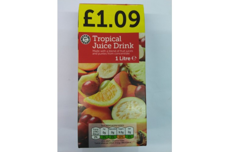 Euro Shopper Tropical Juice Drink 1 Litre