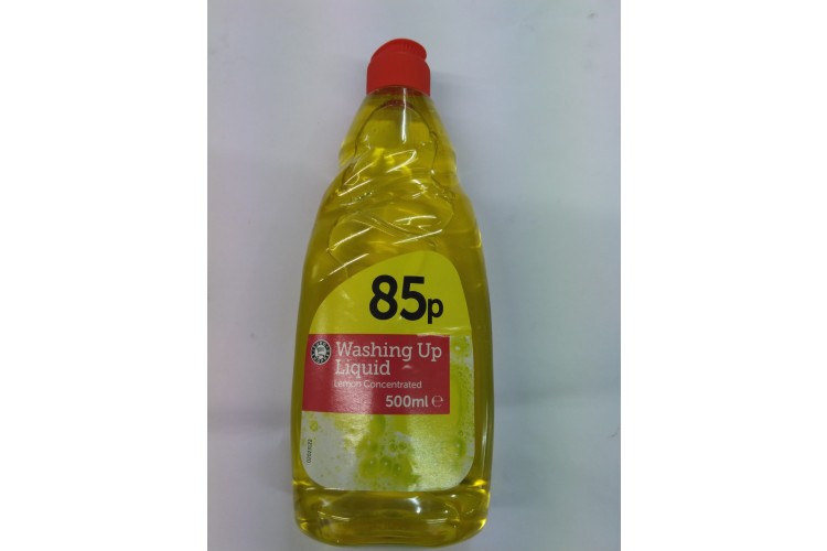 EURO SHOPPER Washing Up Liquid  lemon Concentrated 500ml