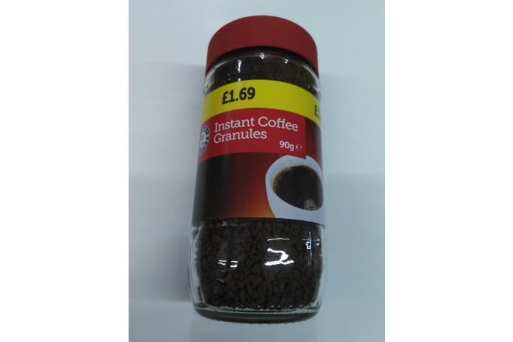 EUROSHOPPER INSTANT COFFEE GRANULES 90G