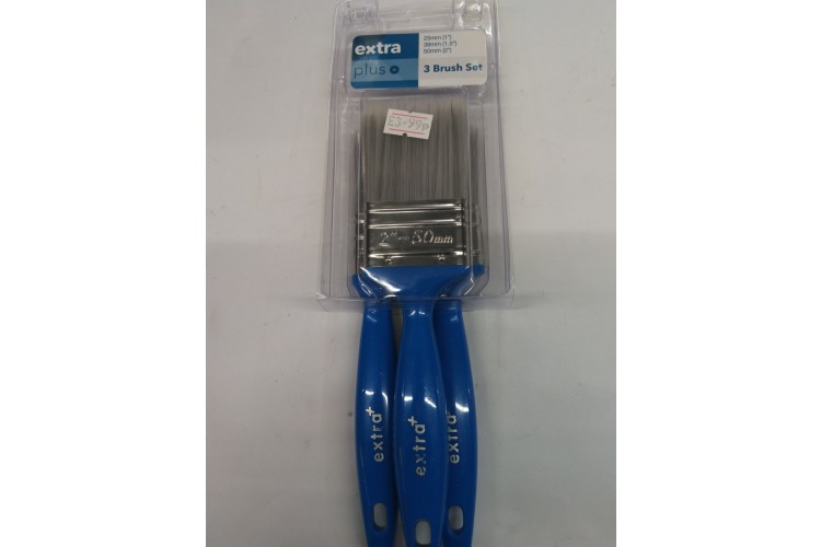 Extra Plus + 3 Paint Brush Set