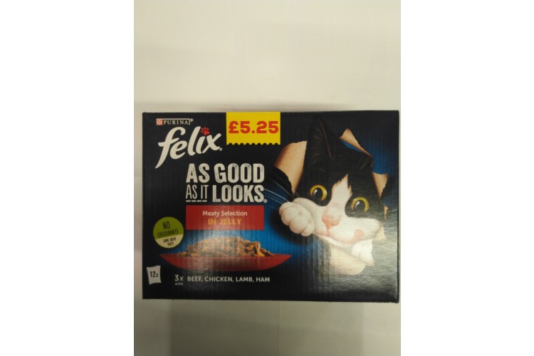 Felix As Good As It Looks Meaty Selection In Jelly 12 Pack x 100g