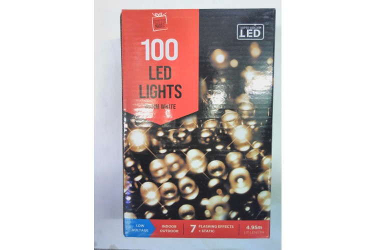 Festive Magic 100 LED Lights Warm White