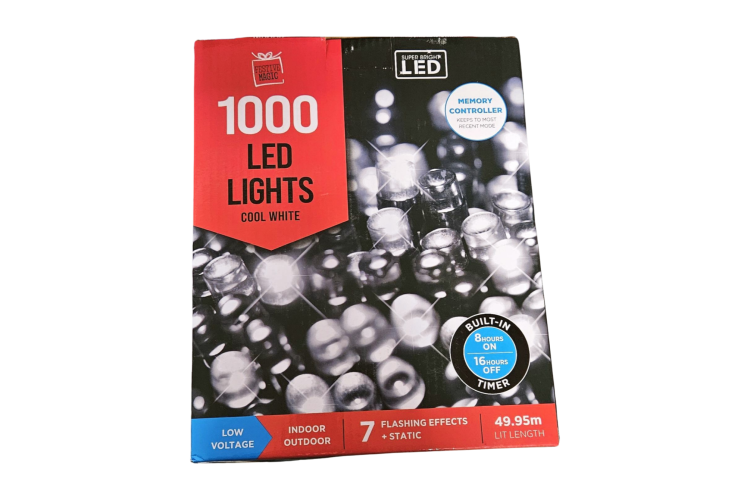 Festive Magic 1000 LED Light Cool White