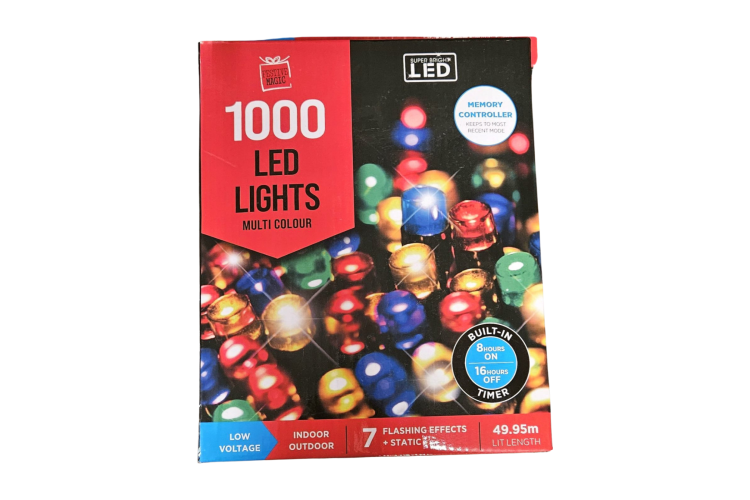 Festive Magic 1000 LED Lights Multi Colour