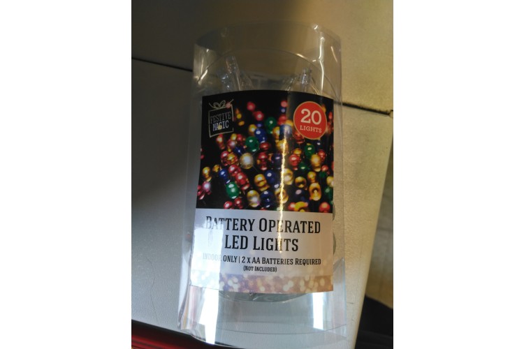 Festive Magic Battery Operated LED Lights 20 Lights 