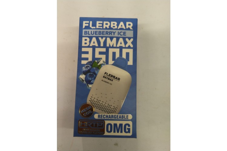 Flerbar Baymax 3500 Blueberry Ice Mesh Coil Rechargeable 