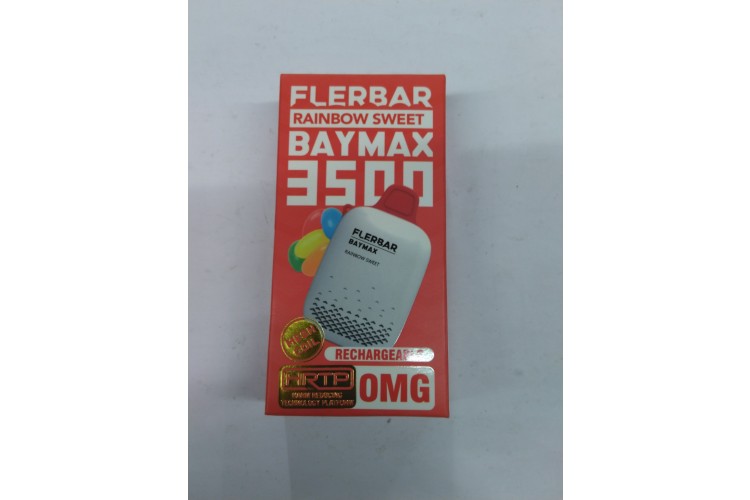 Flerbar Baymax 3500 Rainbow Sweet Mesh Coil Rechargeable 