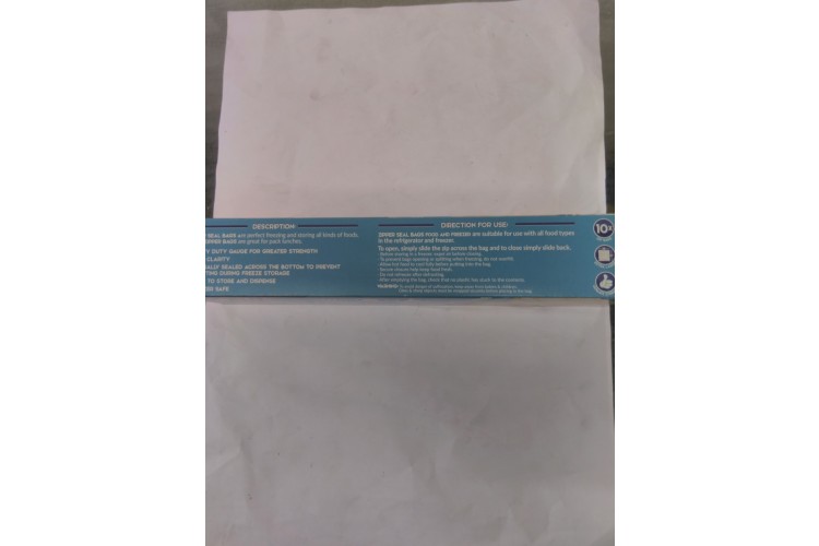 Fresh Extra Large Zipper Seal Bags 10x