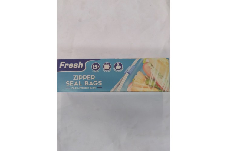 Fresh Zipper Seal  Bags 15x