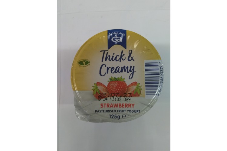 Ga Thick & Creamy Strawberry Yogurt 125g