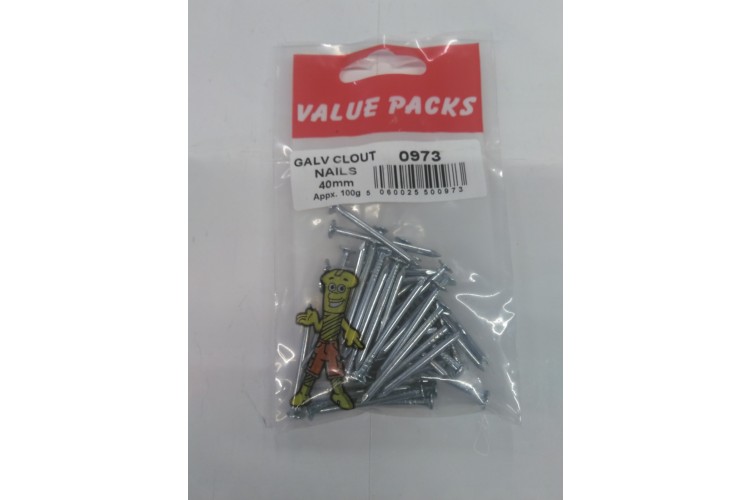 Galv Clout Nails 40mm 