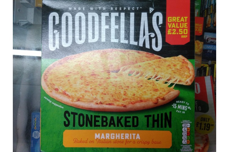Goodfellas Stone baked Thin Margarita 345ge