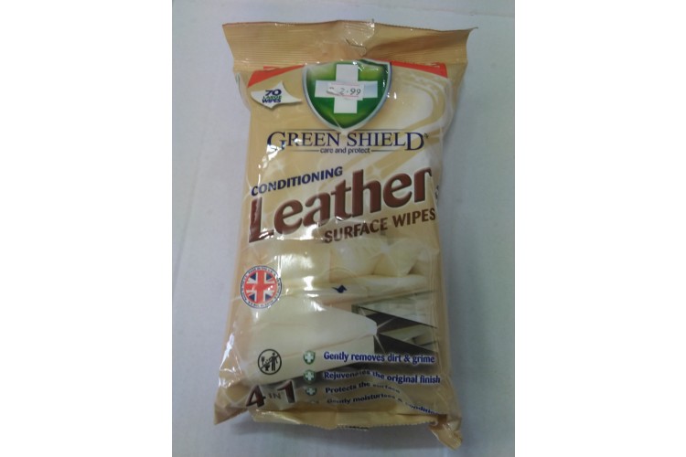 GREEN SHIELD CONDITIONING Leather SURFACE WIPES 