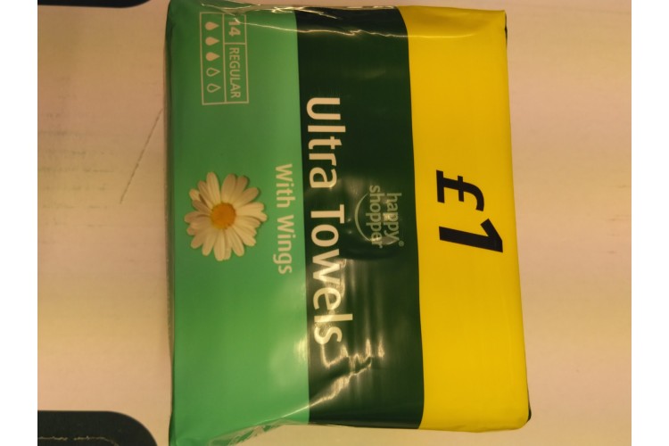 Happy Shopper Ultra Towels with Wings 14 regular 