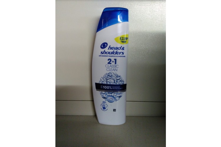 Head & Shoulders Shampoo  2 in 1 Classic Clean 225ml 