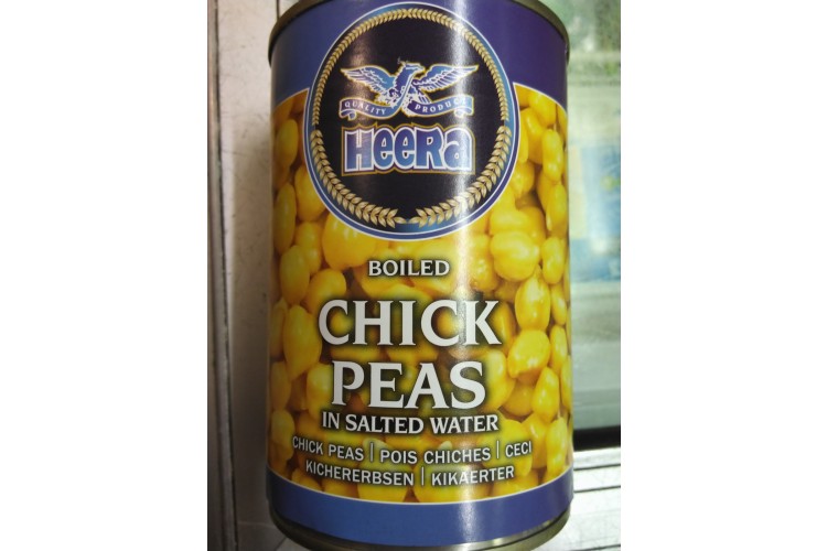 HEERA BOILED CHICK PEAS IN SALTED WATER 400G