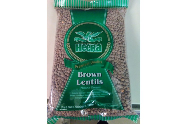 HEERA BROWN LENTILS (MASOOR BROWN) 500G