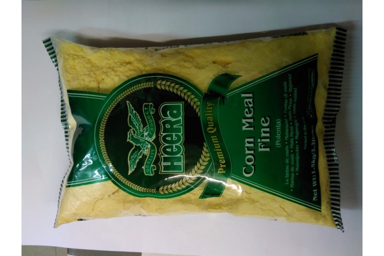 OUT OF DATE Heera Corn Meal Fine (POLENTA) 1.5KG BEST BEFORE: JAN-2023.