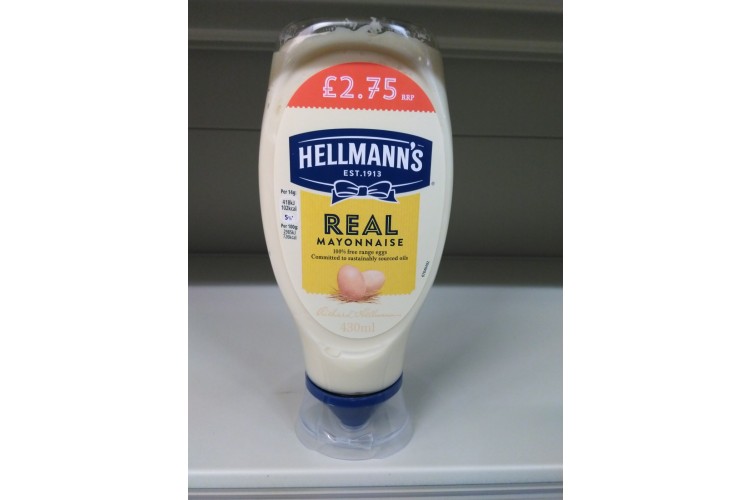 Hellmanns Real Mayonnaise 430ml