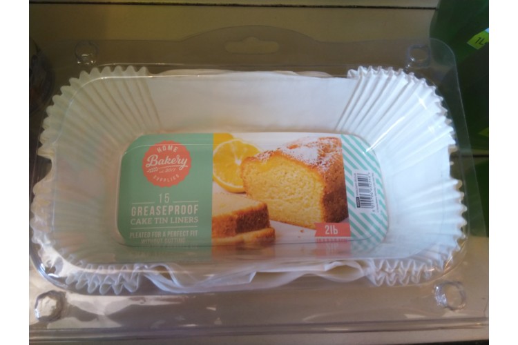 Home Bakery Supplies 15 Greaseproof Cake Tin Liners 2lb