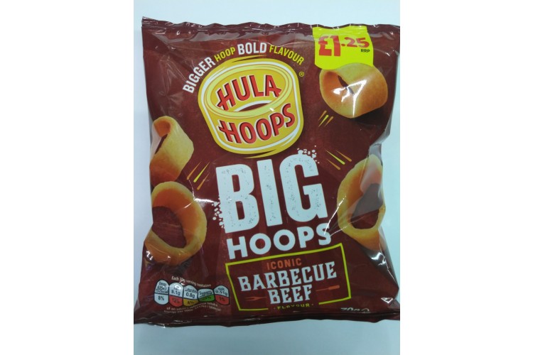 Hula Hoops Big Hoops Iconic Barbecue Beef 70ge