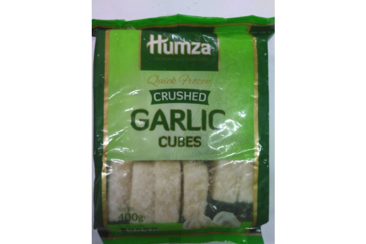 Humza Premium Food Products Quick Frozen Crushed Garlic Cubes 400g