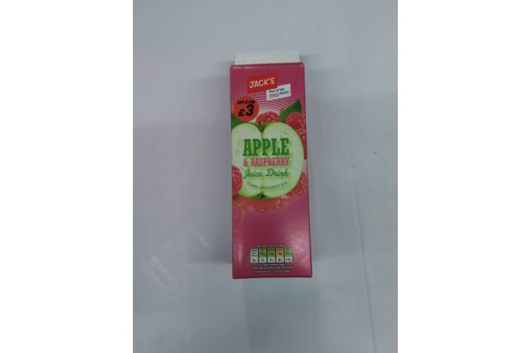 Jacks Apple & Raspberry Juice Drink 1Ltr 2 For £3