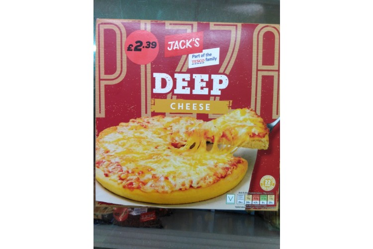 Jacks Deep Cheese  Pizza 386g