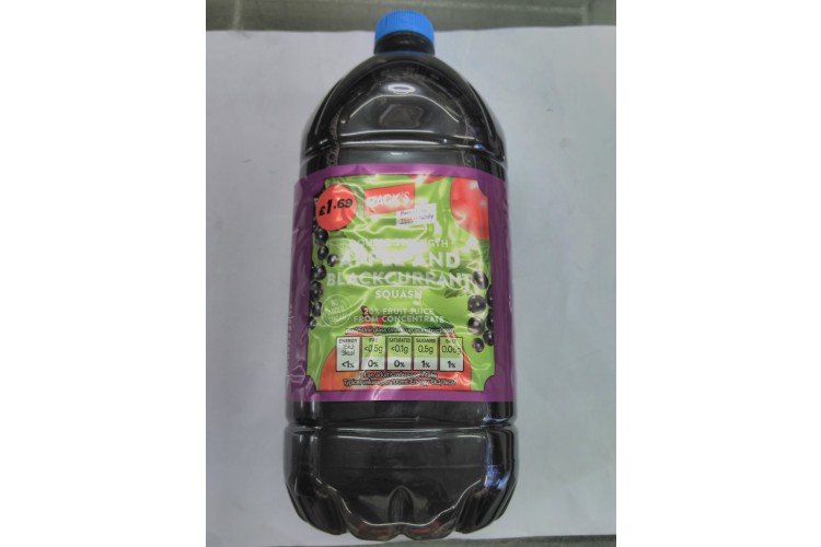 Jacks Double Strength Apple & Blackcurrant Squash 1.5ltr