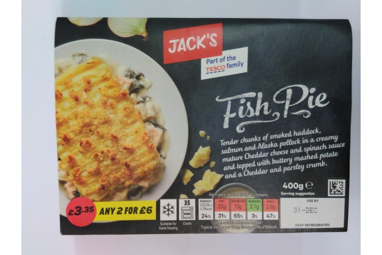 Jacks Fish Pie 400g