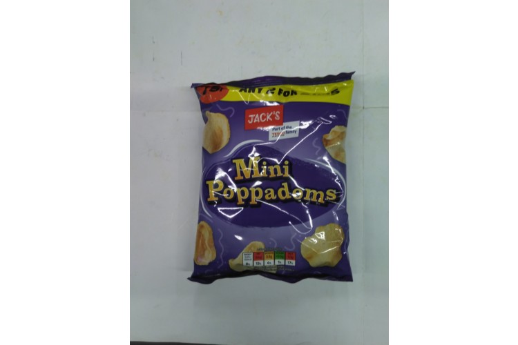 Jacks Mini Poppadoms  2 for £1.25 30g
