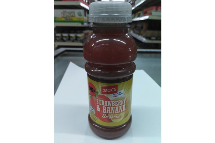 Jacks Strawberry & Banana Smoothie 300ml PM 0.99