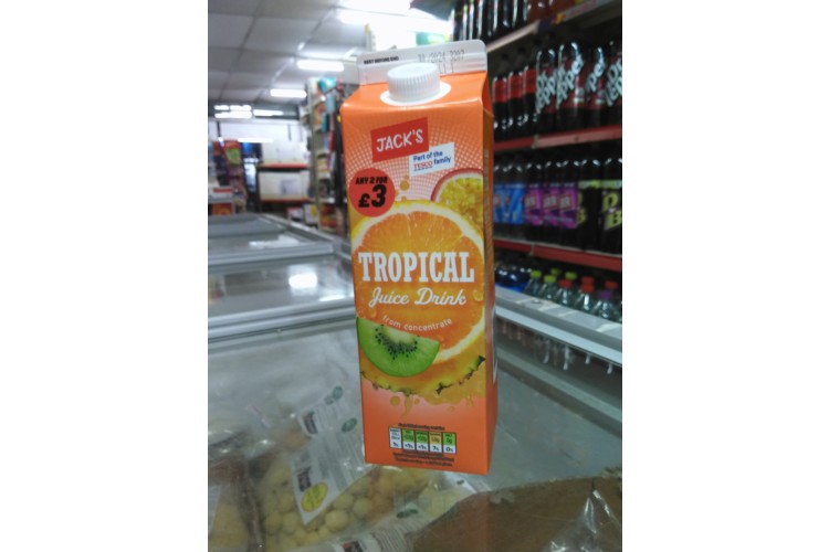 Jacks Tropical Juice Drink 1Ltr