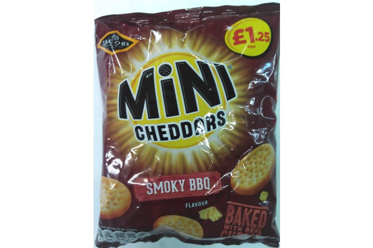 Jacob's Mini Cheddars Smoky BBQ 90g PM£1.25