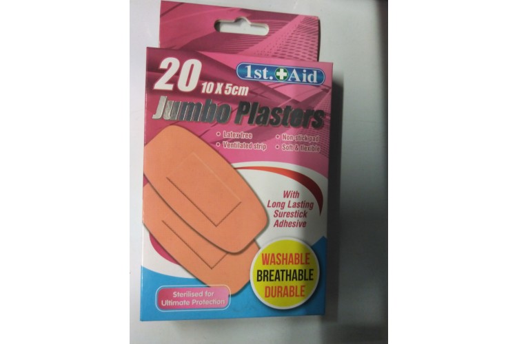 Jumbo Plasters 20pk 1st.Aid