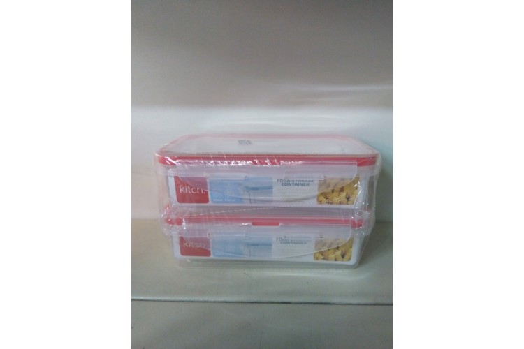 Kitch 2pk Rect Click & Close 500ml