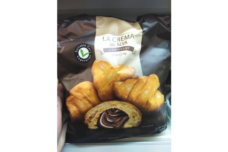 La Crema Da Alva Croissant with Cocoa Cream Filling 210g