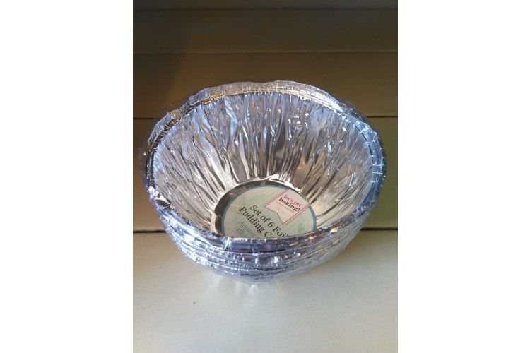 Let's get Baking set of 6 Foil Pudding Cases 