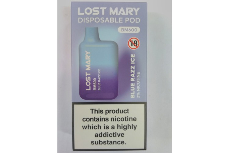 Lost Mary Disposable Pod Blue Razz Ice BM600 