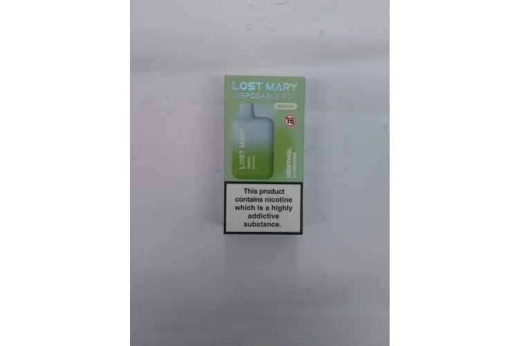 Lost Mary Menthol 2%NICOTINE 600 Puffs