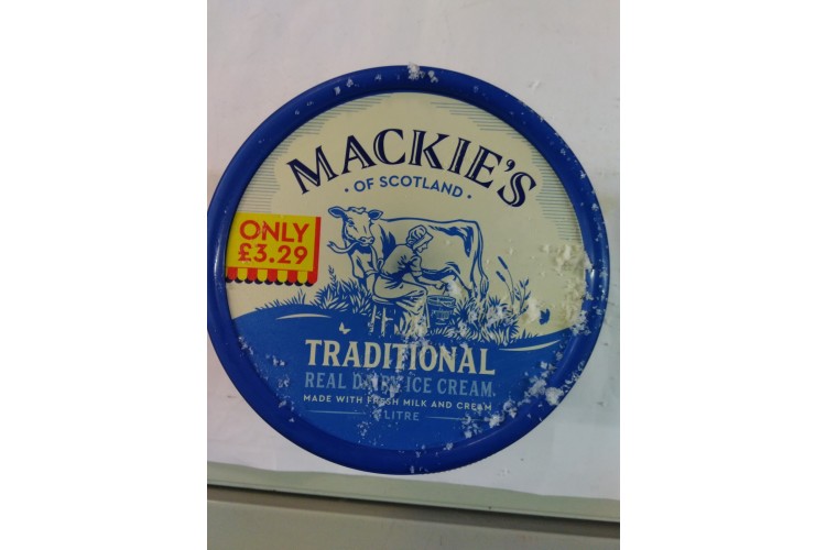 Mackies Of Scotland Traditional dairy Ice cream 1Litre 
