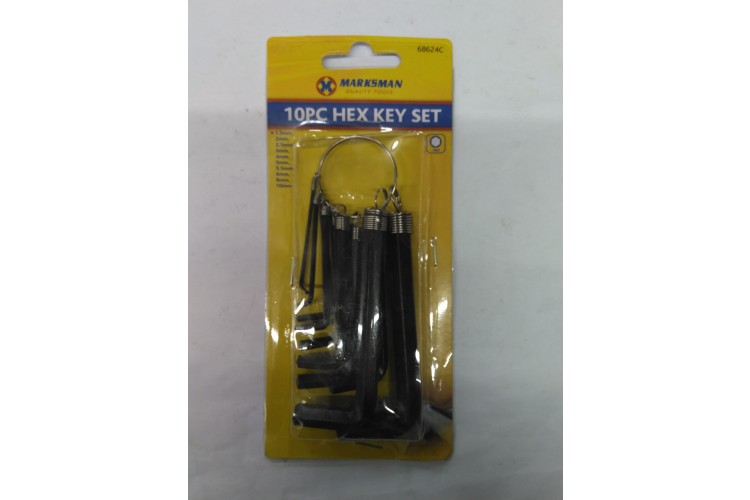 Marksman 10PC Hex Key Sey