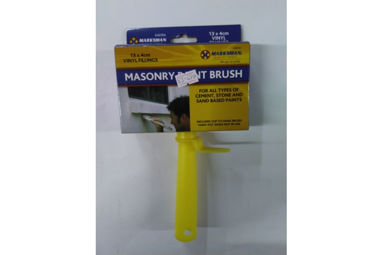 Marksman Masonry Paint Brush 12 x 4cm Vinyl Fillings