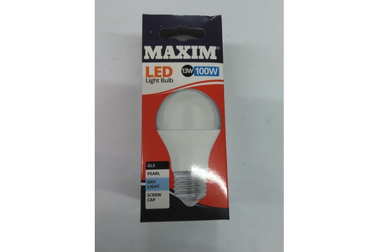 Maxim LED Light Bulb 13W=100W Day Light