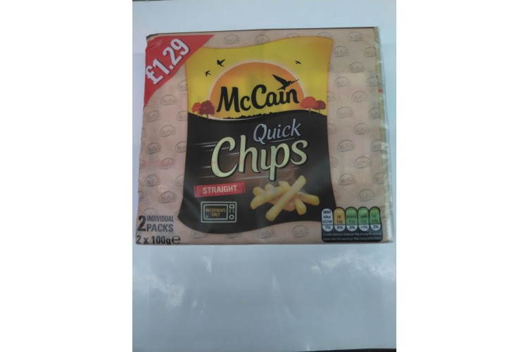 McCain Quick Chips Straight 2x100g