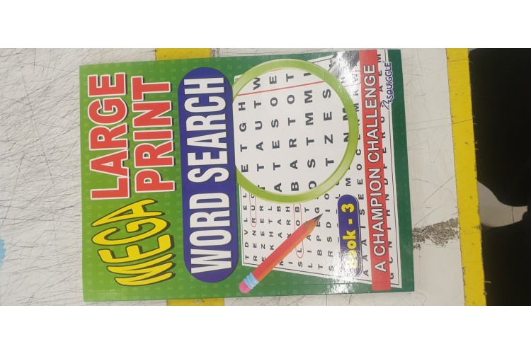 Mega Large Print Word Search Book - 3